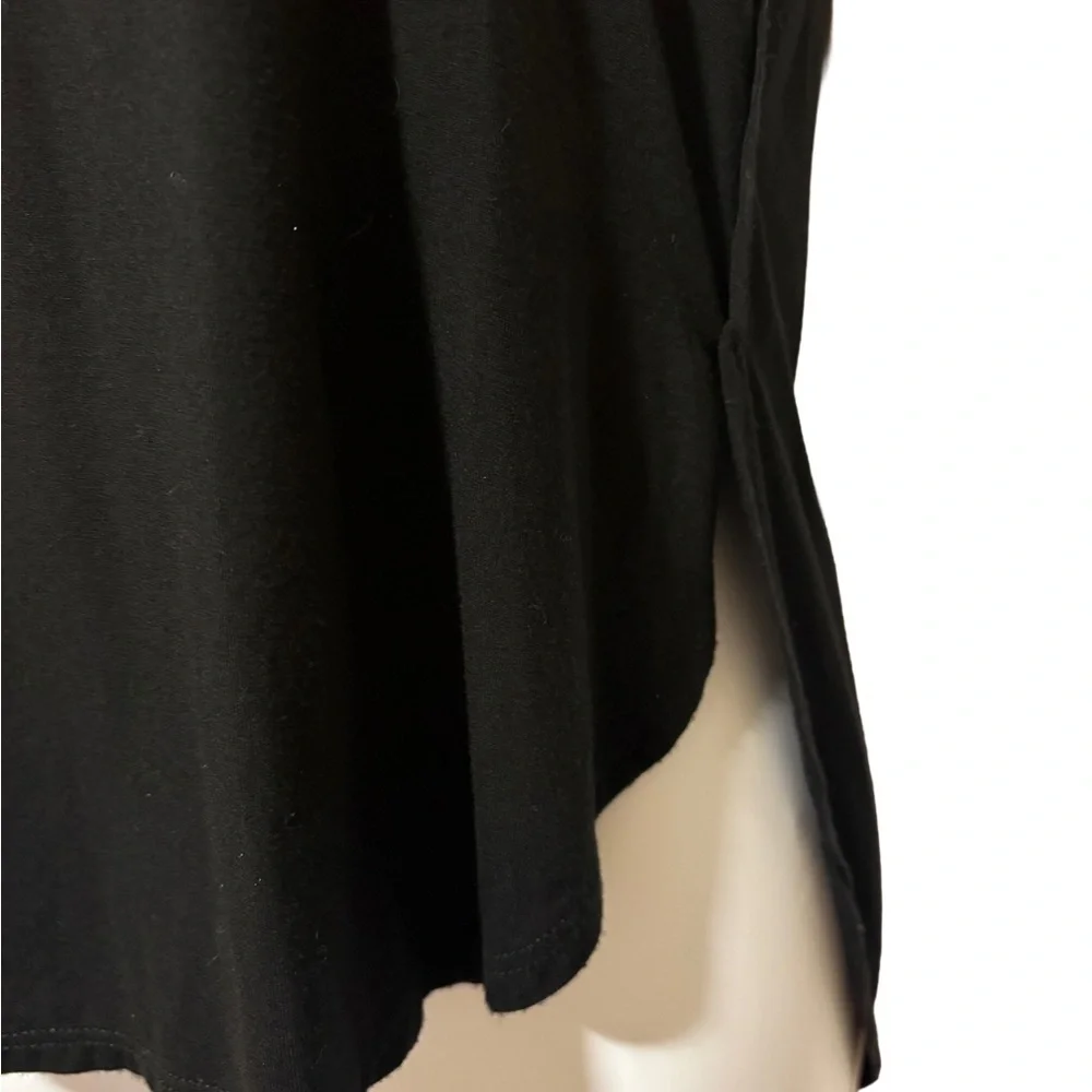 Old Navy Black Short Sleeve Oversized Hi-Lo Tee